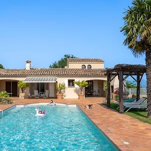 Villa Lazuel, Piscine Privative Chauffée, Vue Panoramique Et Jardin Clos